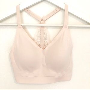 Soma lace racerback bralette in light pink NWT